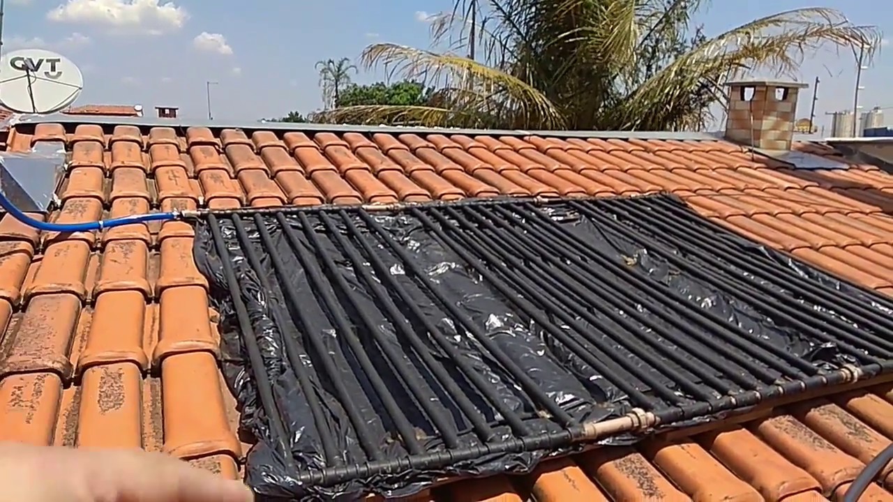 AGUA QUENTE SEM ENERGIA ELETRICA - AQUECIMENTO SOLAR BARATO!