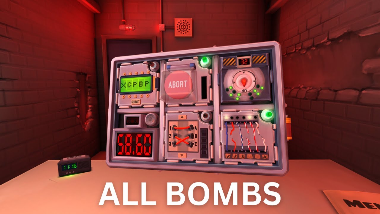 All Bombs in Keep Talking and Nobody Explodes