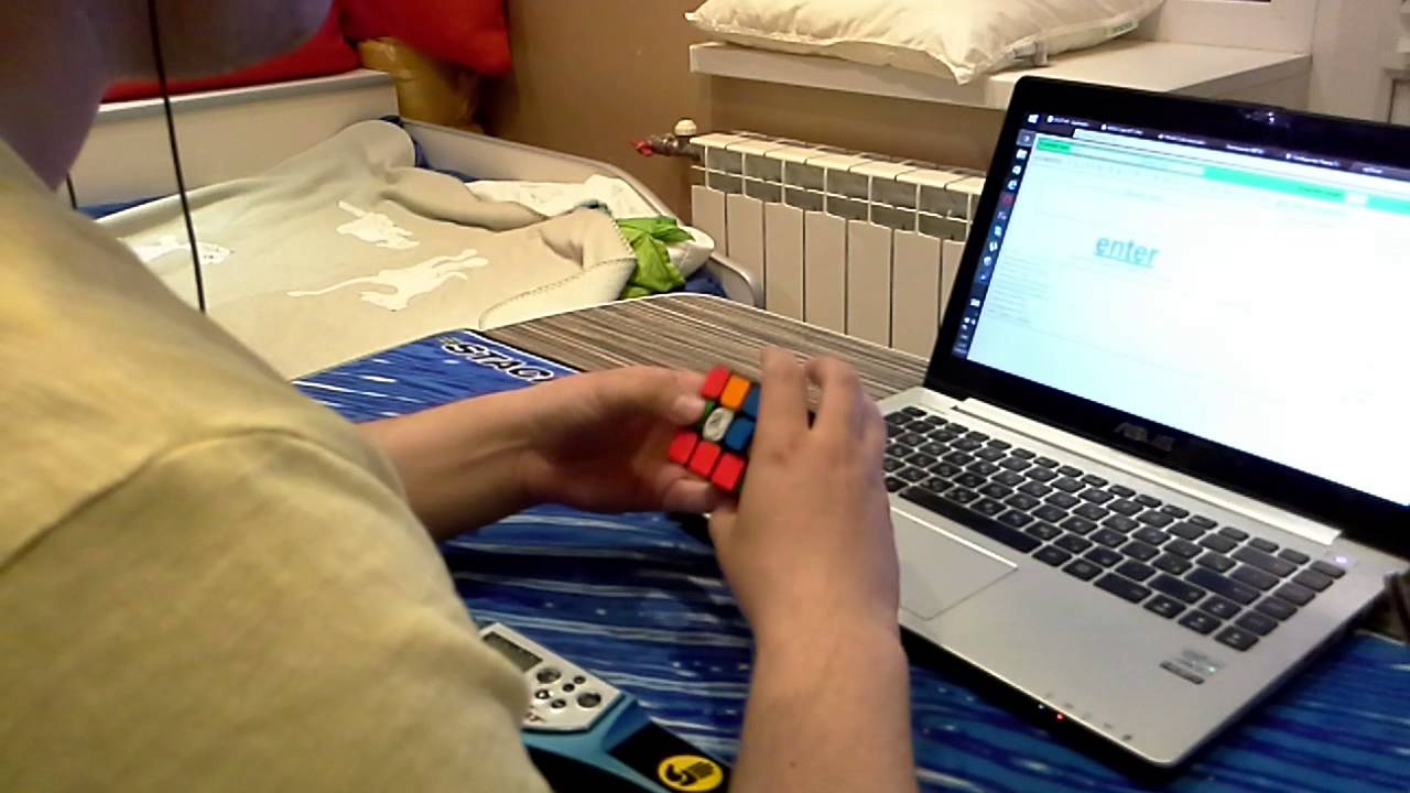 3x3OH avg5 12.69(with stackmat)