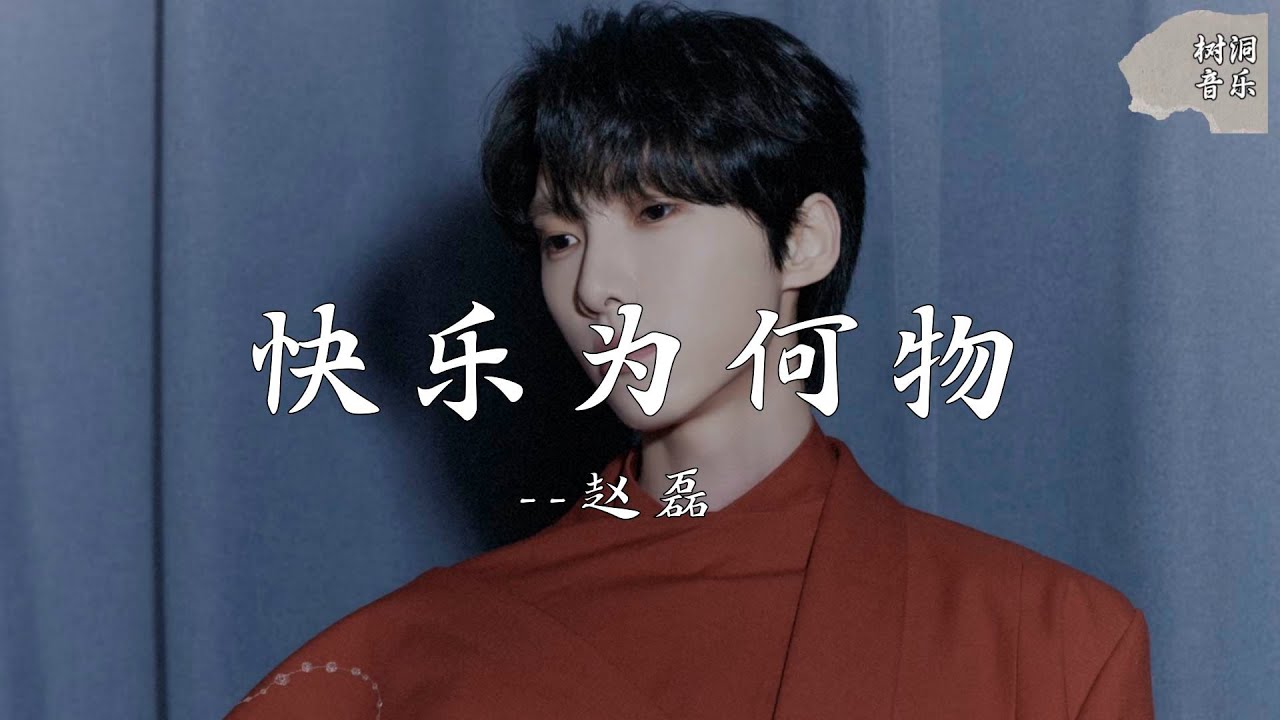 快乐为何物 - 赵磊『爱人为快乐，究竟何谓快乐』【动态歌词】#新歌更新 #音樂 #流行歌曲
