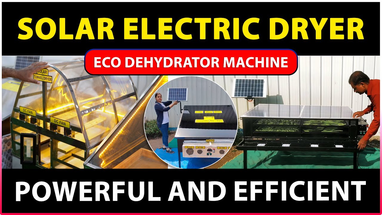 Solar Electric Dryer for Fruits and Vegetables | Eco dehydrator Machine