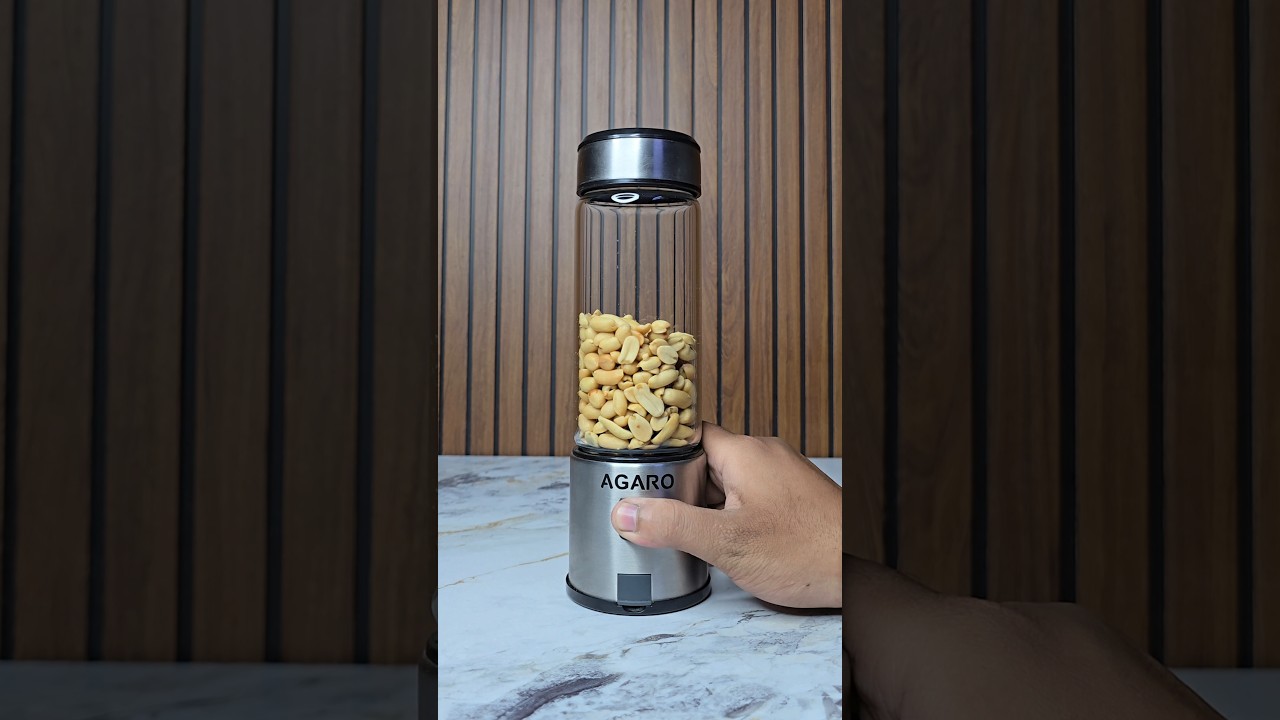 Peanut Powder 🥜 making in Portable Blender #shortvideo #shorts