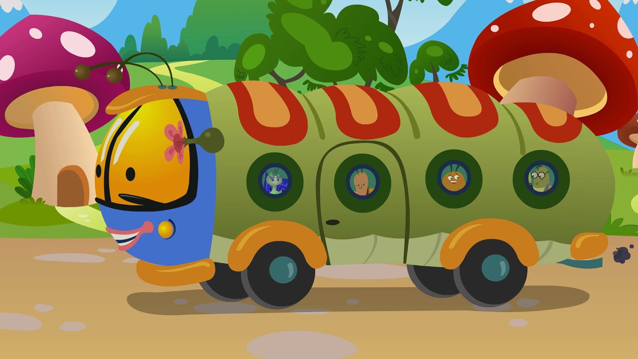 Wheels On The Bus Go Round And Round New Nursery Rhymes Songs For Children