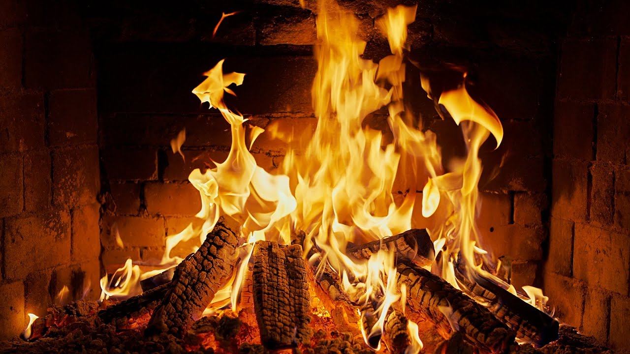 🔥 Cozy Fireplace 4K. Fireplace with Crackling Fire Sounds. Fireplace 4K UHD