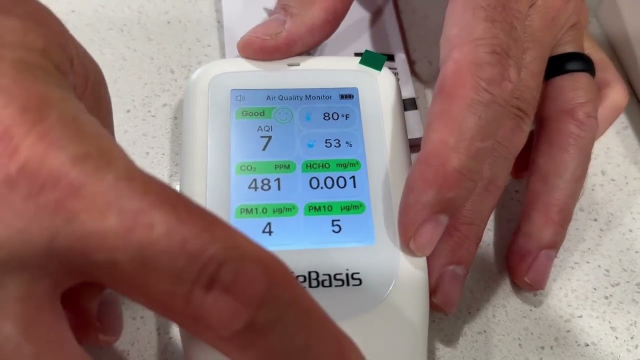 Live Demonstration: LifeBasis 10-in-1 Air Quality Monitor Review