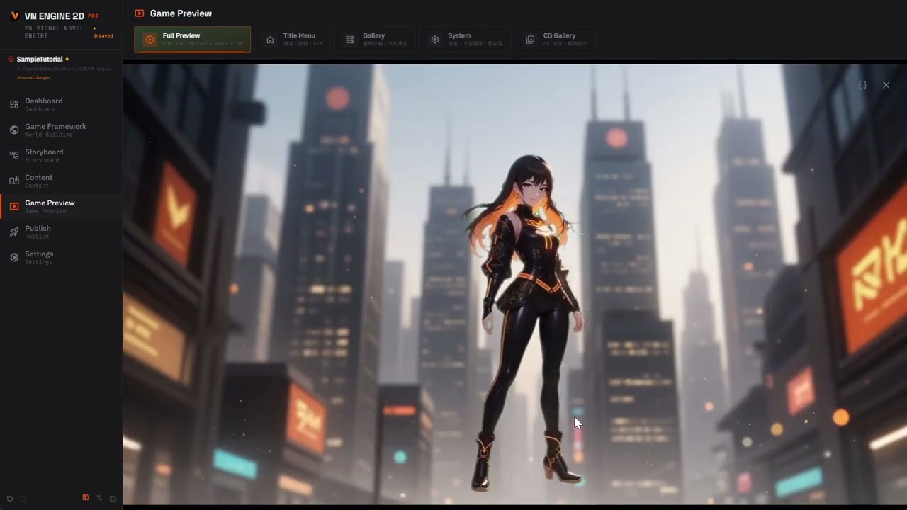 VN Engine 2D &mdash; Drag-and-Drop Visual Novel Engine | Launch Trailer