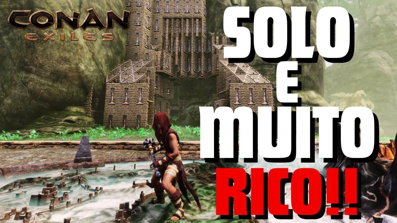 COMO EU ME TORNEI O SOLO MAIS RICO DE TODOS!! CONAN EXILES!! JORNADA SOLO (ep.7)