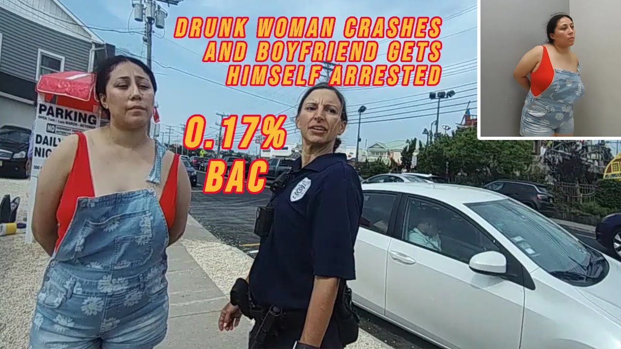 Drunk Woman Crashes and her Boyfriend ALSO Gets Himself Arrested