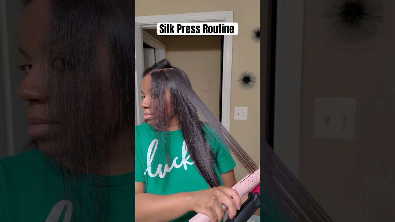 DIY SILK PRESS ROUTINE | Straight Hair Natural #silkpress #naturalhairstyles