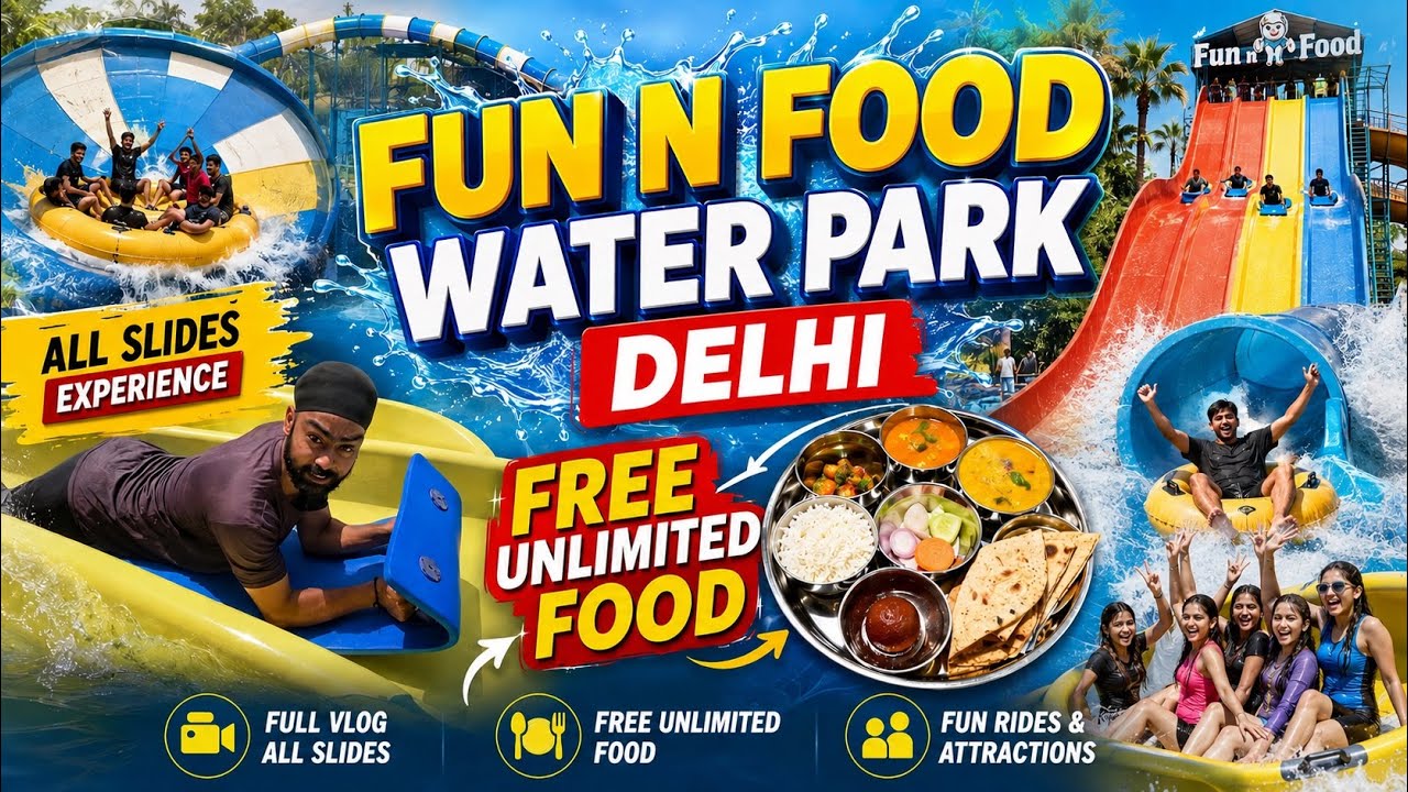 Fun n Food Water Park Delhi/Ncr Best Water in Delhi 😍 Free Food & 80% Discount 😍 Explore With Amrik 