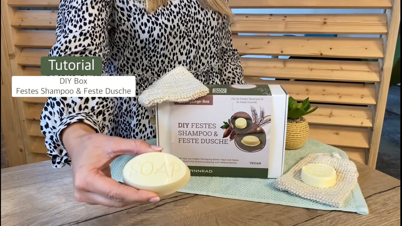 Spinnrad Tutorial: DIY Box Festes Shampoo & Feste Dusche