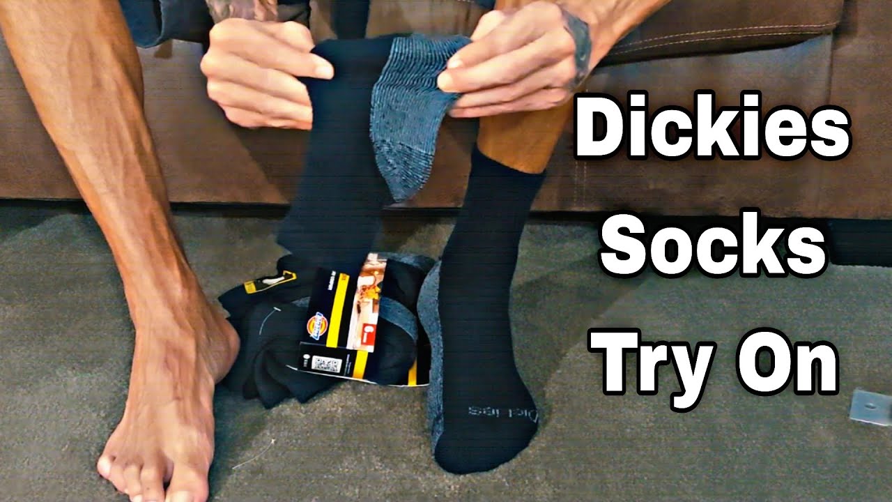 Dickies Men's Drytech Quarter Socks Try On