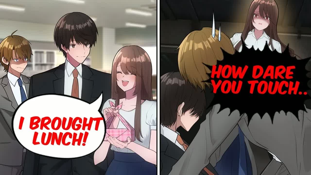 Manga Dub Girlfriend At Work Likes Me, But She Dont Know About My Deep Yandere Secret RomCom