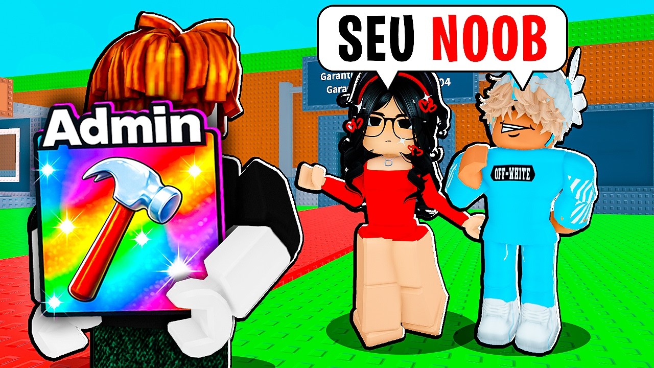 FINGI SER INICIANTE mas COM PODERES DE ADMIN NO ROUBE UM BRAINROT