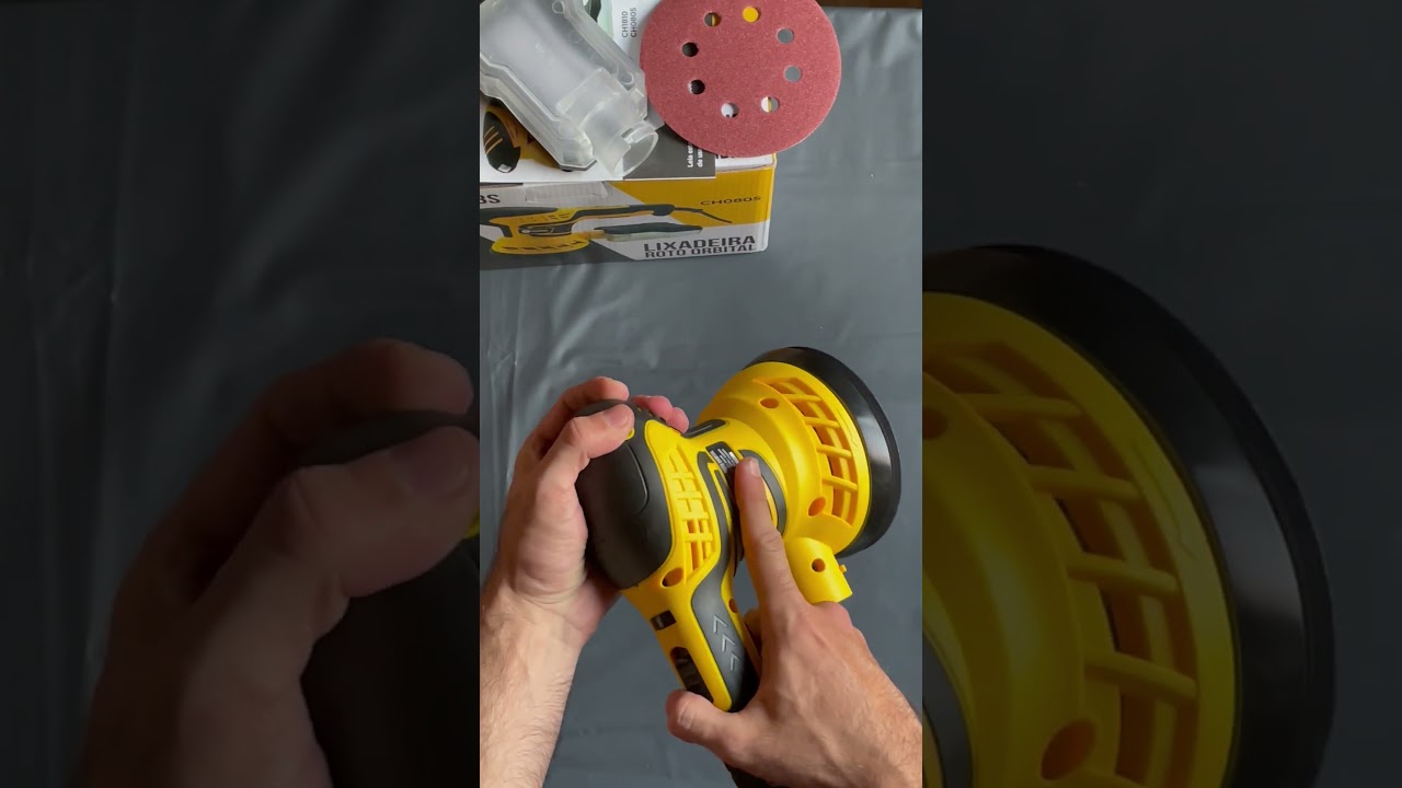Lixadeira Roto Orbital c/ controle de velocidades charbs 350w