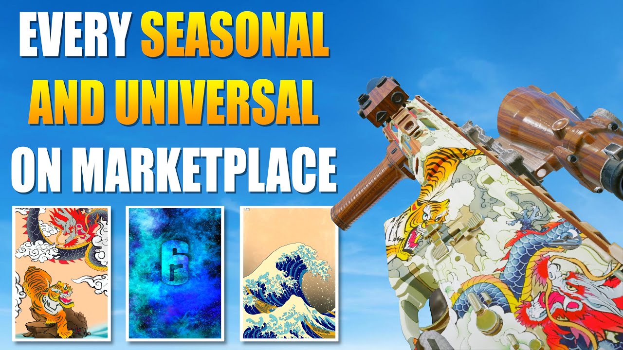 Every Seasonal And Universal Weapon Skin On R6 Marketplace (Y10S2)