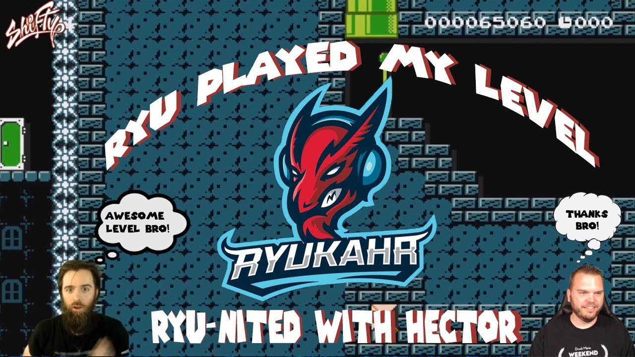 Me reacting to Ryu playing my level!