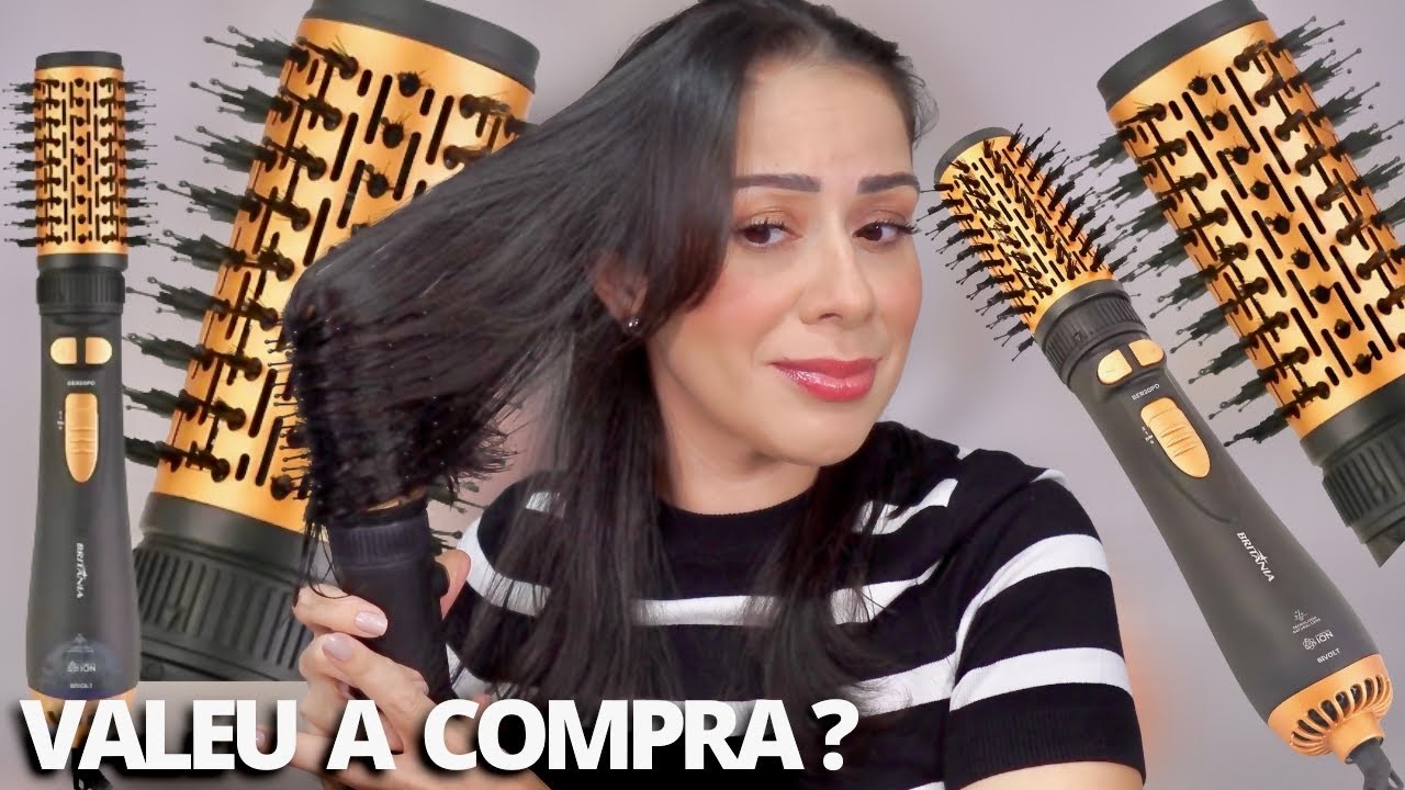 TESTANDO ESCOVA SECADORA ROTATIVA mais BARATINHA da internet! Vale a pena mesmo?