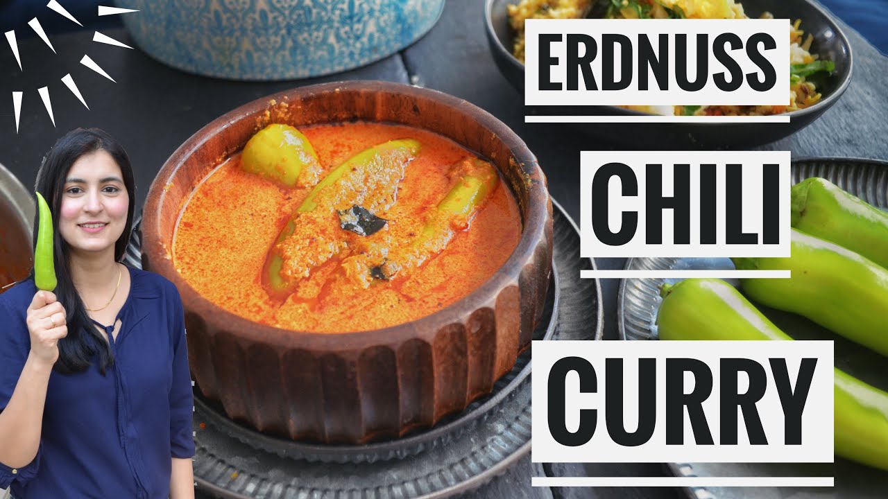 ERDNUSS-CHILI CURRY 🌶🔥 - scharfe So&szlig;e f&uuml;r Biryani - MIRCHI SALAN - VEGAN - indische Gerichte