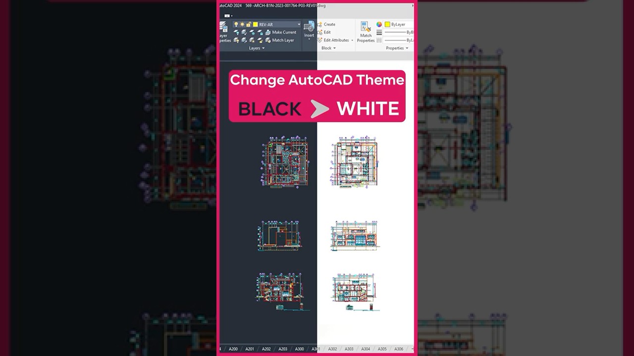 “How to Change AutoCAD Background & Ribbon Color | Dark Mode to Light Mode Tutorial”