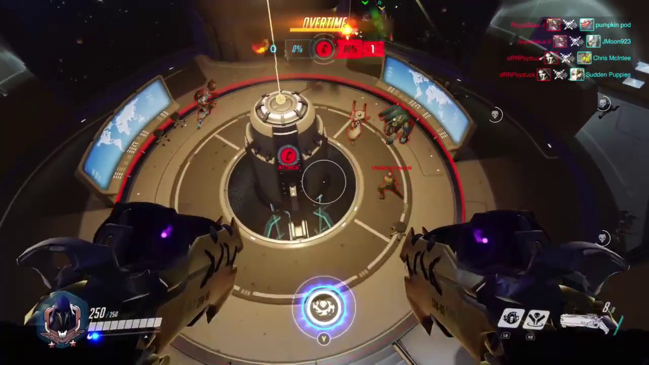 Overwatch - Solo Sextuple Kill with Reaper (Competitive)