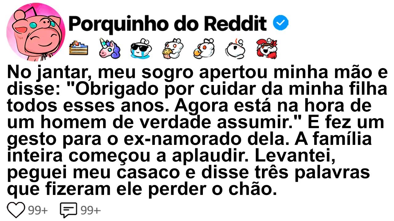 Meu sogro me agradeceu por cuidar da filha dele por tanto tempo, agora quer o ex dela de volta.