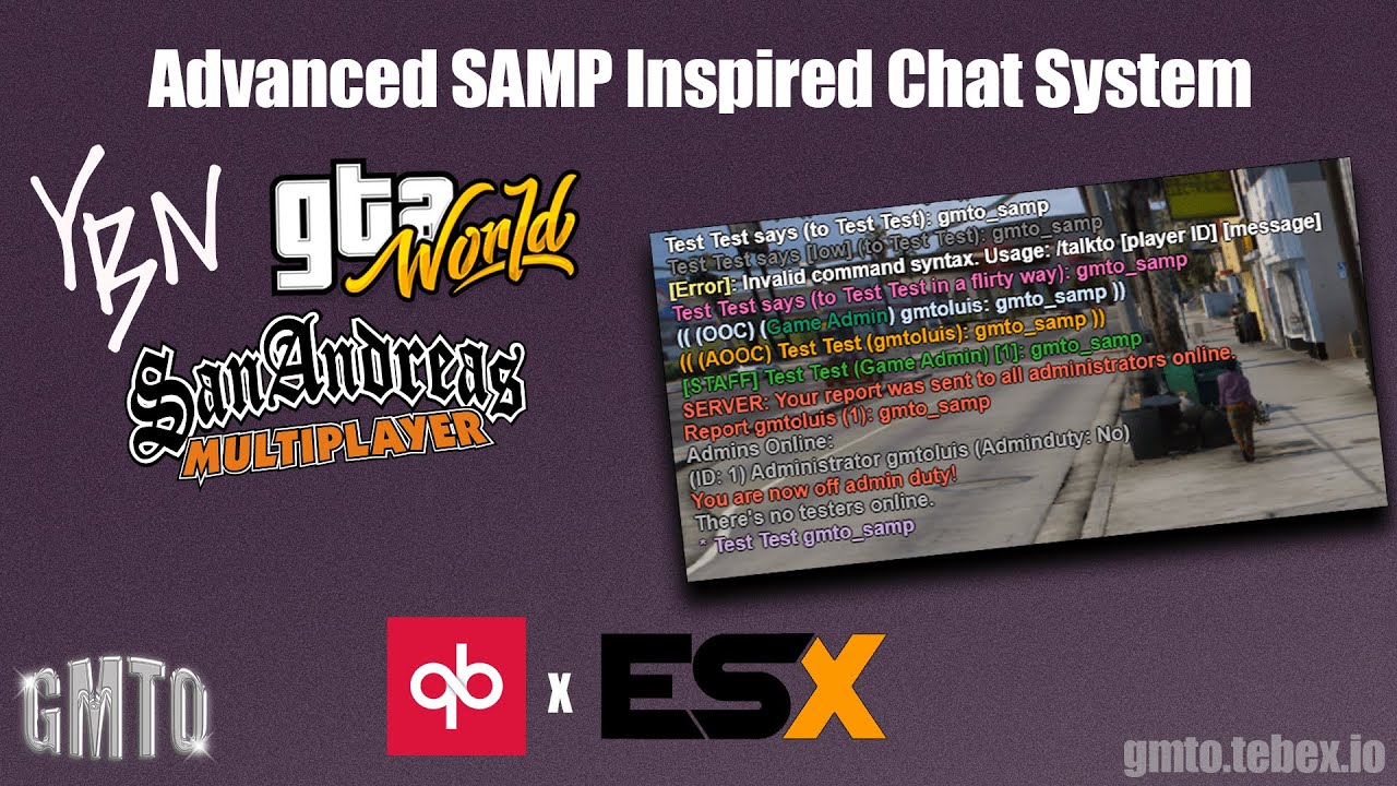 gmto-samp | Advanced SAMP Inspired Chat System [FiveM - ESX & QB]