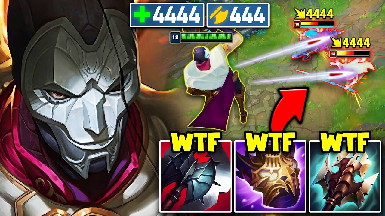 I CREATED THE PERFECT BRUISER JHIN BUILD! (4444 HEALTH, 444 AD)