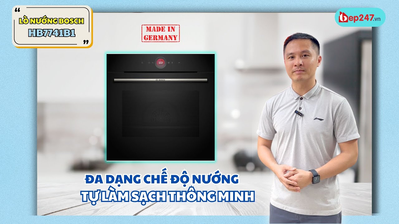 Lò Nướng Bosch HBG7741B1 | Sang Trọng, Thông Minh, Đa Năng | BEP247.vn
