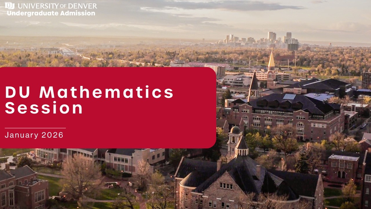 Virtual Open House 2026 | Mathematics