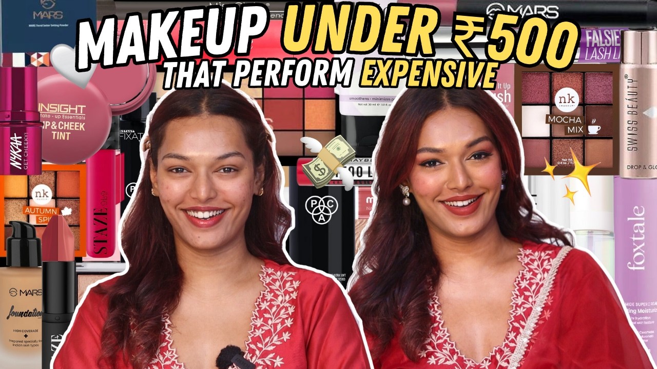 UNDER Rs.500 Makeup that Performs EXPENSIVE! Chit Chat Festive GRWM! Sarah Sarosh