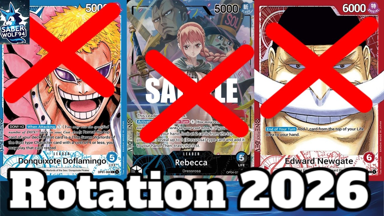 One Piece TCG April 2026 Rotation Best Cards We Lose