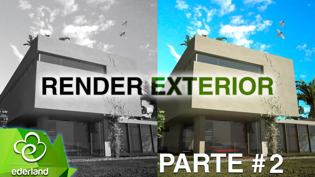 Render Exterior (3ds max con Photoshop) - Parte 2