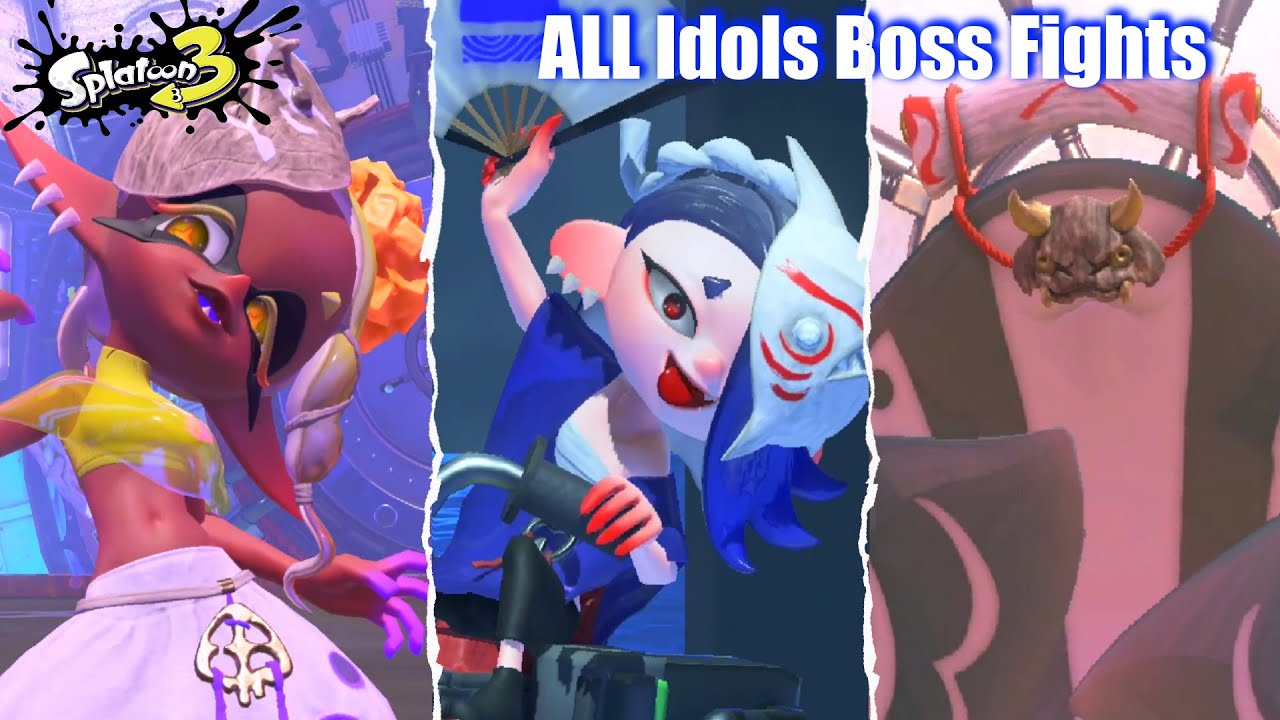 Splatoon 3 - All Deep Cut Boss Fights (Frye, Shiver & Big Man)