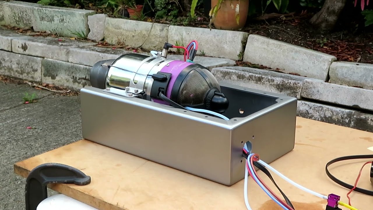 JetCat P160 jet engine first test run