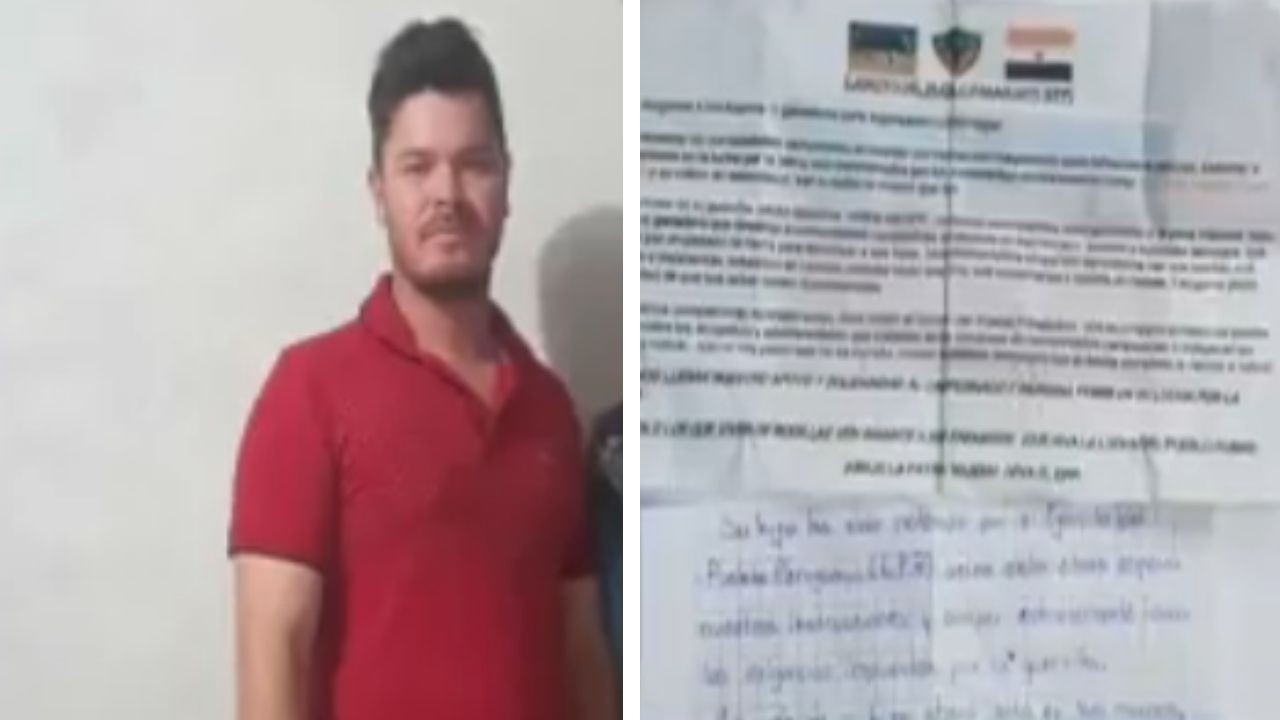 Se llevaron a un hombre y dejaron panfleto del EPP