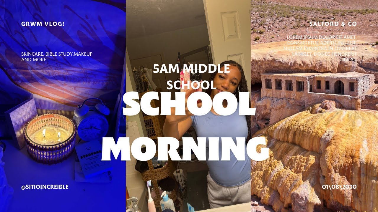 ✨ 5AM Middle School Morning Routine | Productive, Clean & Calm ✨