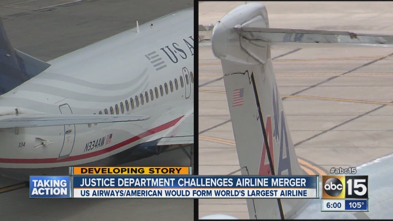 Federal government tries to block airline merger