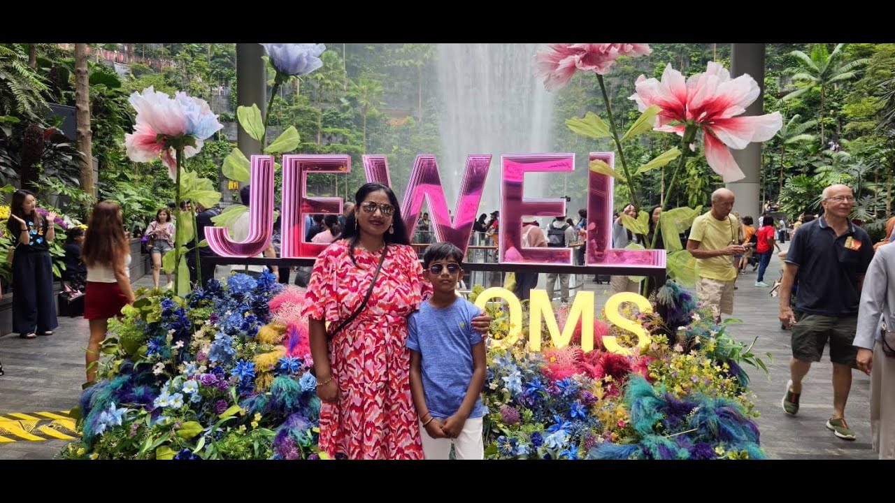நீர்வீழ்ச்சிக்குள்ள விமான நிலயமா? Airport in Waterfall #singpore #jewelchangiairport  #joyfamilyclub