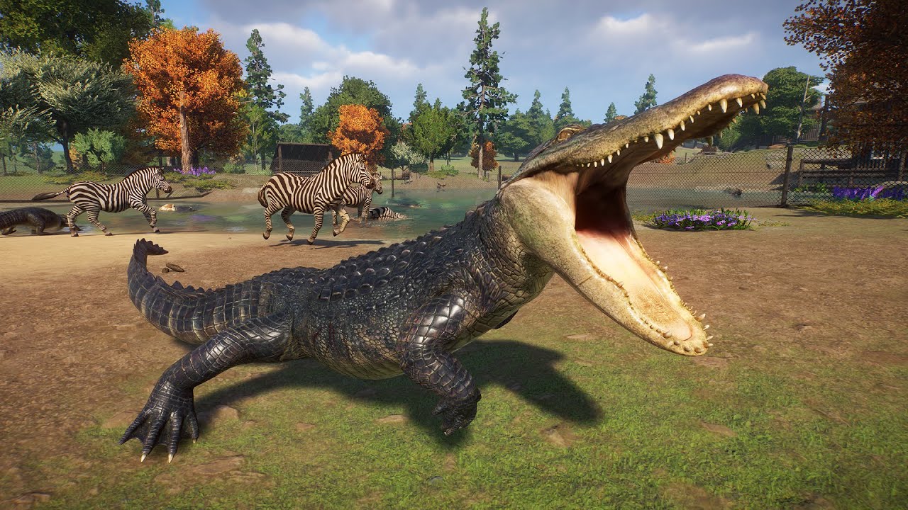 PLANET ZOO American Alligator Hunts in Jameson Wildlife Park