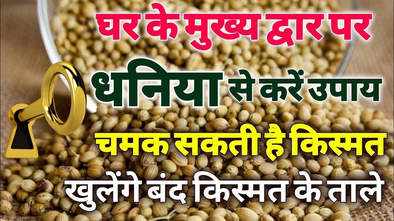 घर के मुख्य द्वार पर इस जगह रख दें धनिया, मिनटों में खुलेंगे बंद किस्मत के ताले dhaniya ke upay guru