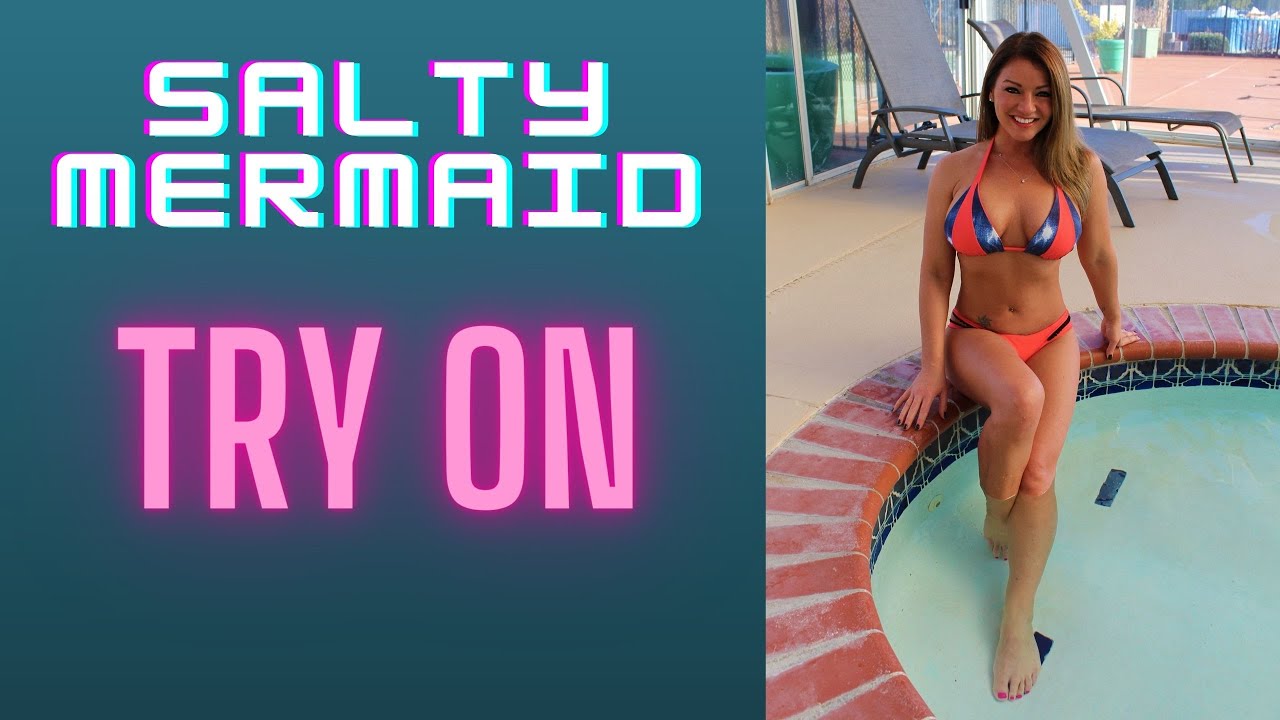 Salty Mermaid Coral Denim Bikini