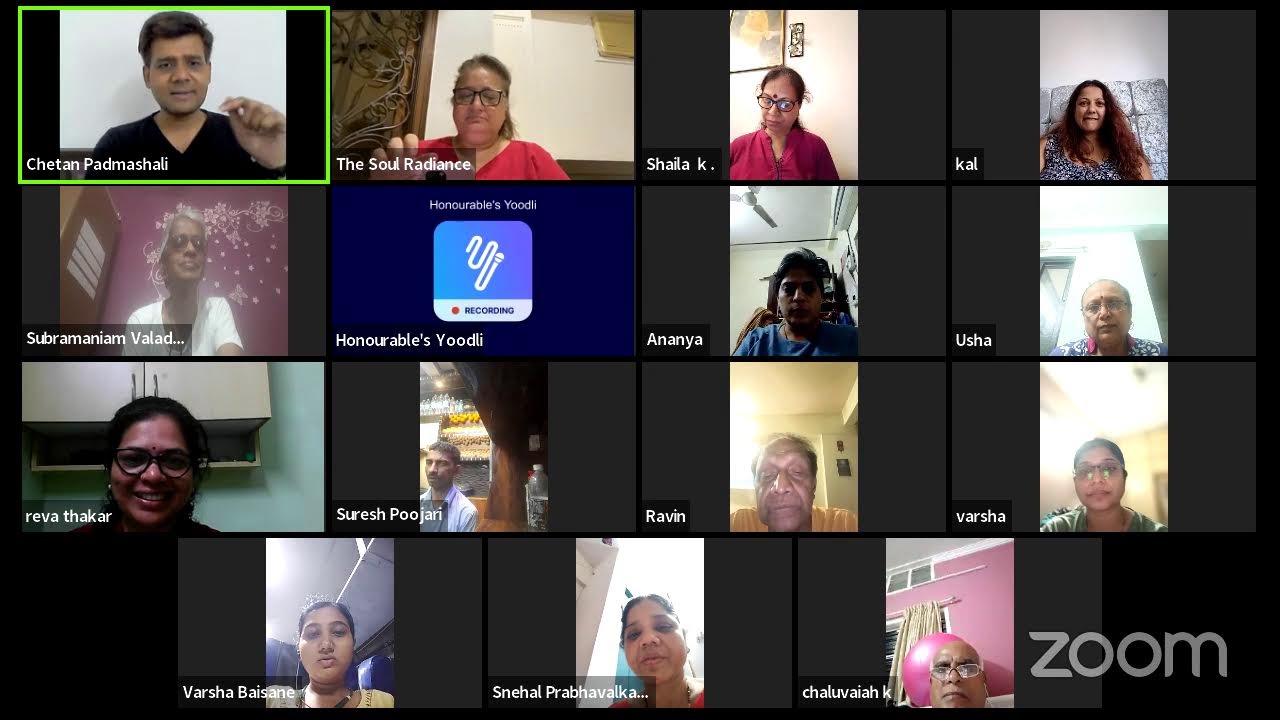 The Soul Radiance's Zoom Meeting