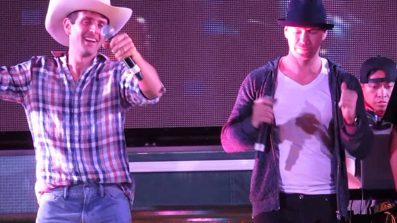 NKOTB Cruise 2014 hey Jon, Joey, and Donnie Cowboy night