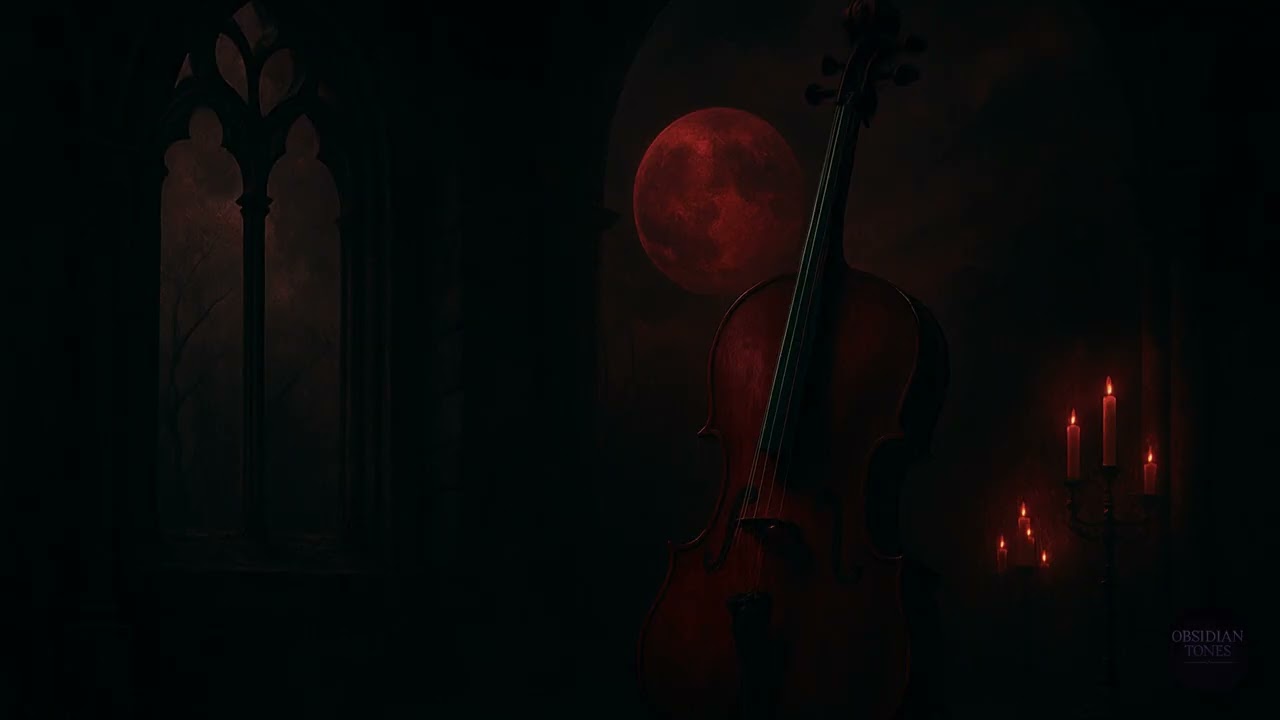 Scarlet Strings | Dark Gothic Cello Ambience | Vampire Nocturne for the Sleepless