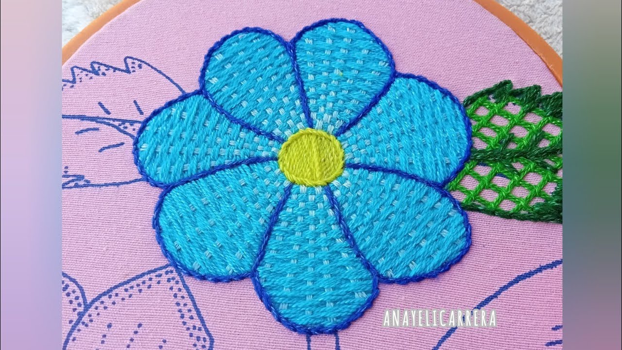 Idea super hermosa para bordar flores#60,hojas entre otros diseños 