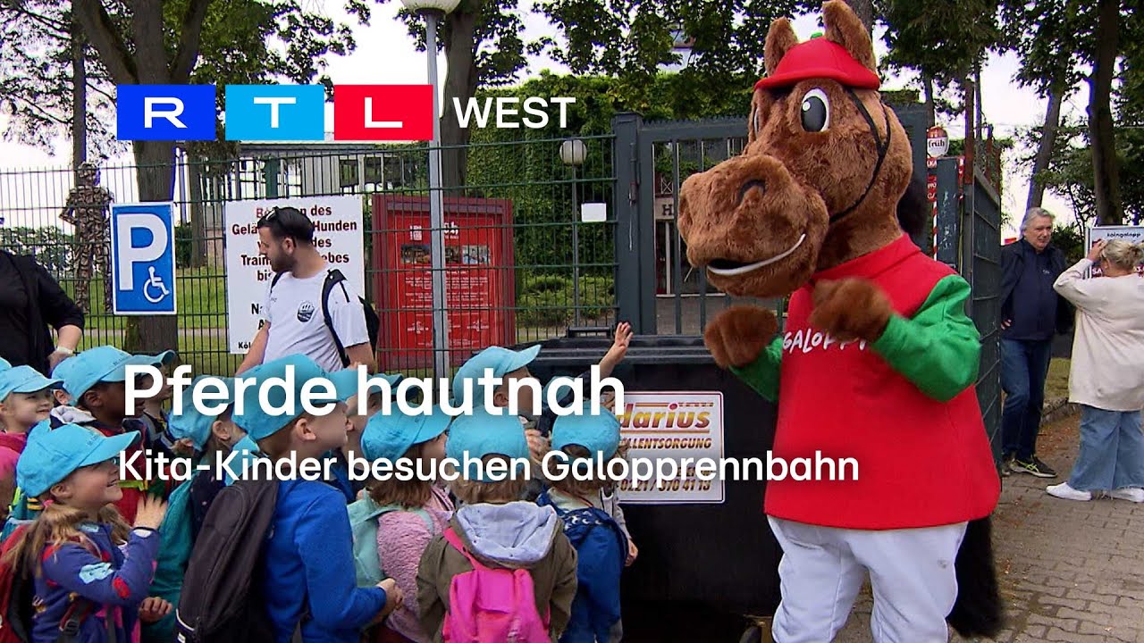 Pferde hautnah: Kita-Kinder besuchen Galopprennbahn | RTL WEST, 20.06.2024
