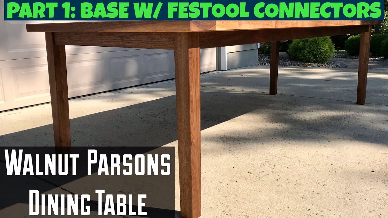 Parsons Dining Table - Part 1: Base w/ Festool Domino Corner Connectors