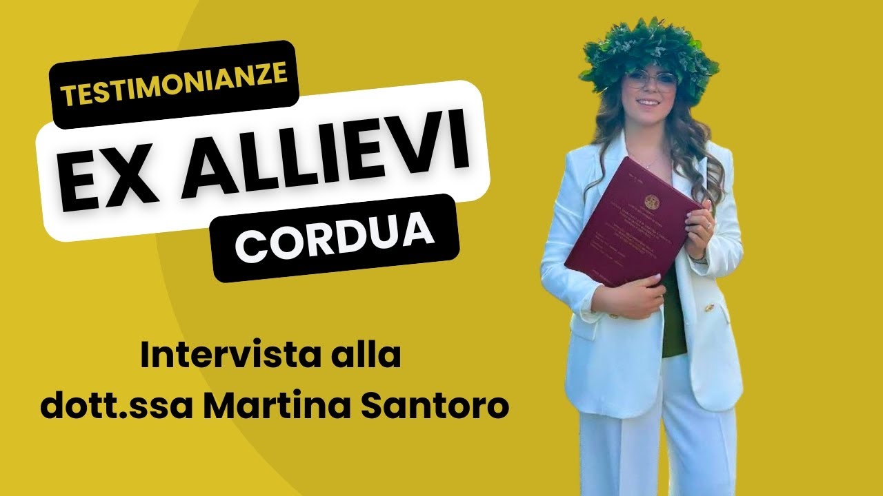DOTT.SSA MARTINA SANTORO - EX STUDENTESSA CORDUA LAUREATA IN MEDICINA E CHIRURGIA