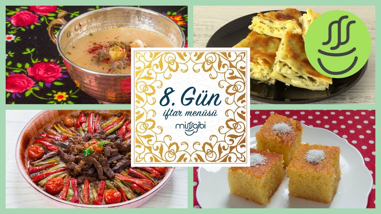 Ramazan 8. Gün İftar Menüsü: Parmak Kebabı - Köfteli Çorba - Yalancı Su Böreği - Revani